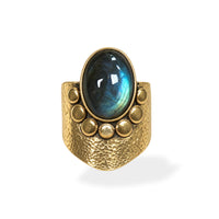 Luna Labradorite Ring