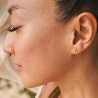 Celestial Sun and Moon Stud Earrings