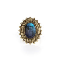 Lunar Sunbeam Labradorite Ring