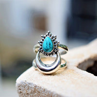 Rising Turquoise Silver Ring