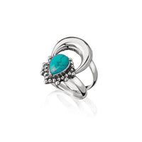 Rising Turquoise Silver Ring