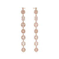 Chakra Rose Gold Earrings