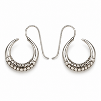 Silver Naga Earrings