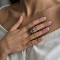 Lunar Labradorite Ring
