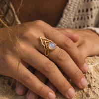 Ayla Moonstone Ring