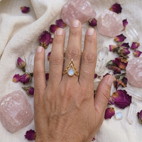Ayla Moonstone Ring