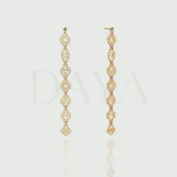 Daya 7-Chakra Gold Earrings