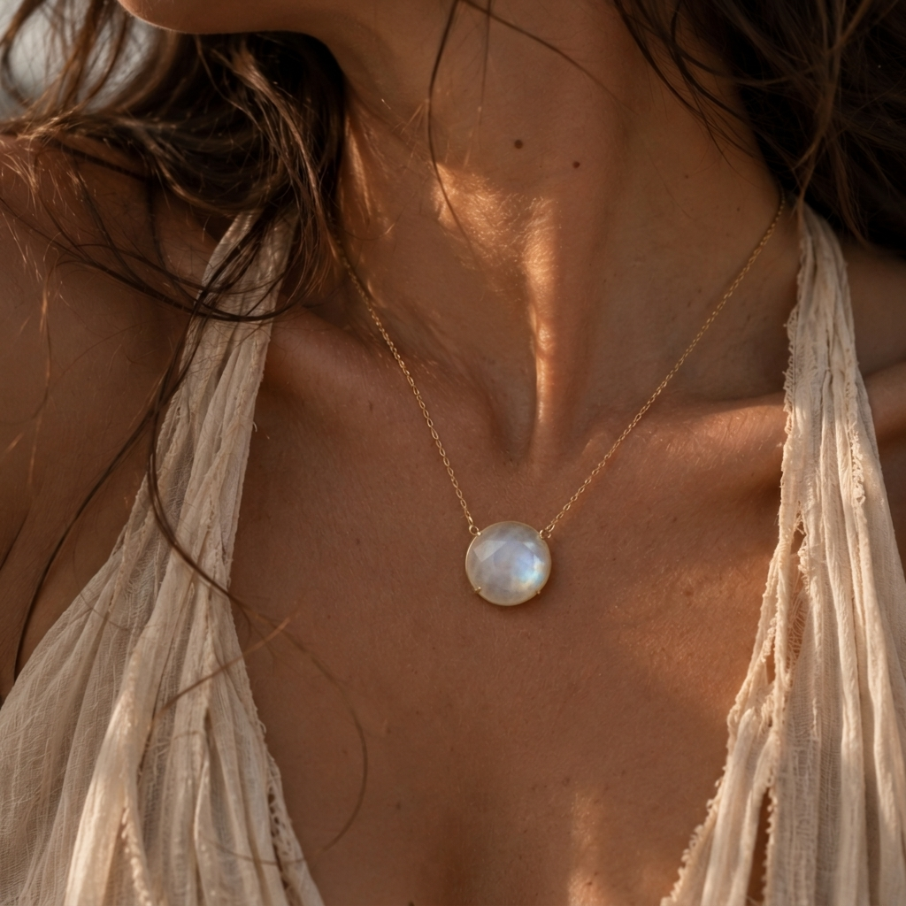 Celestial Moonstone Necklace