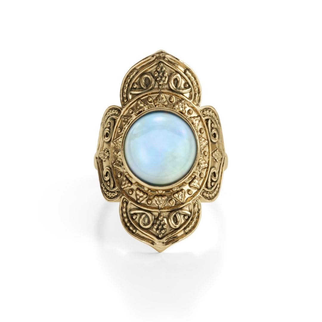 Calla Moonstone Ring