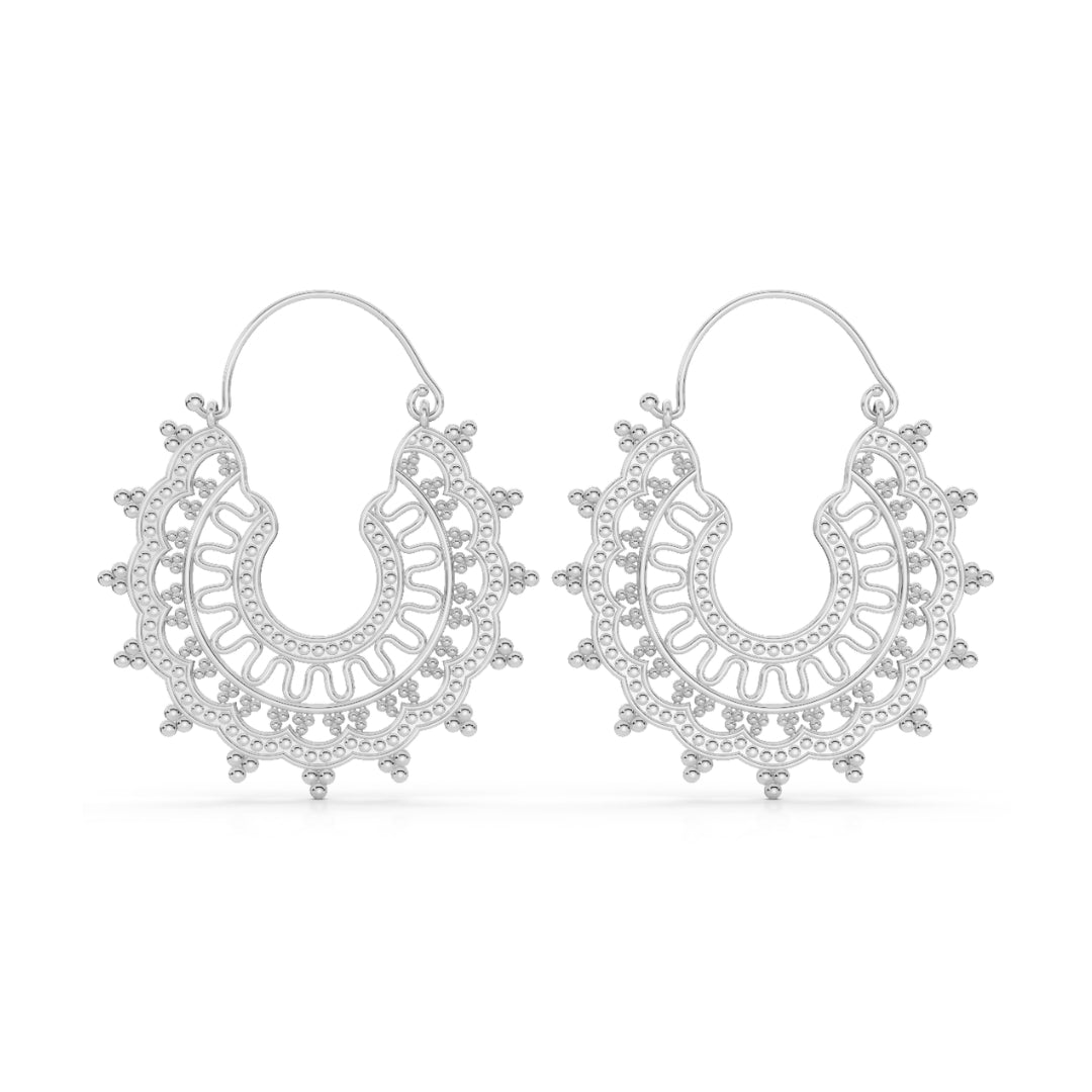 Samadhi Silver Earrings