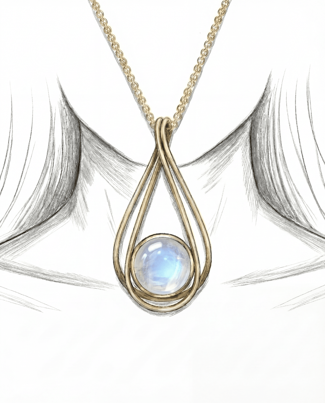 Metis Moonstone Necklace