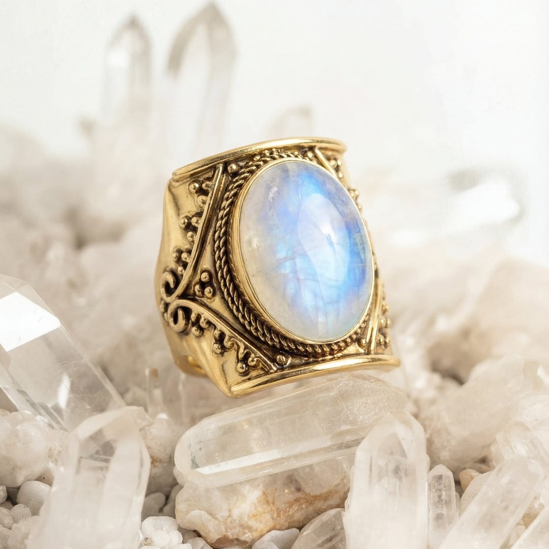 Muse Rings Muse Moonstone Ring – Daya Jewelry