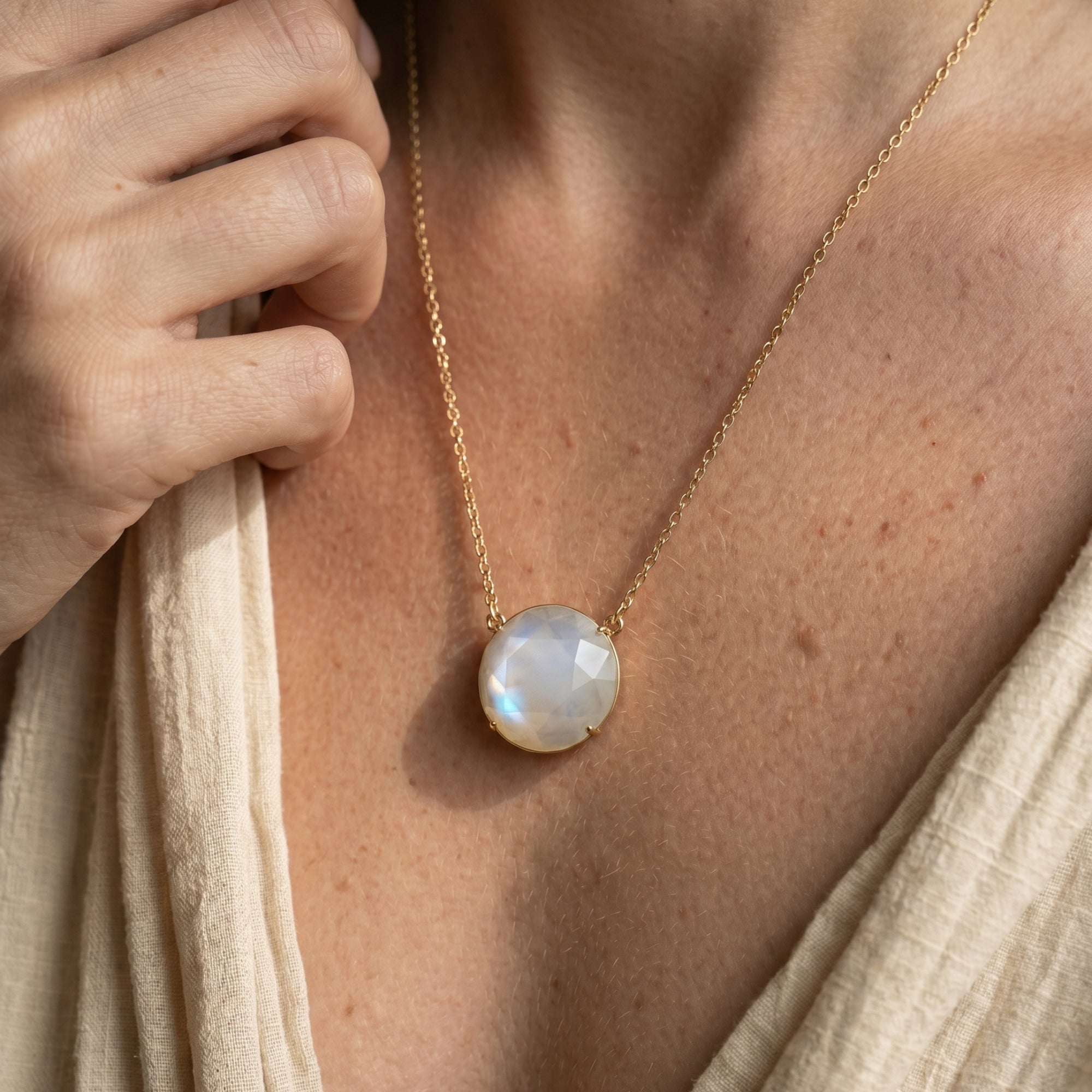 Celestial Moonstone Necklace