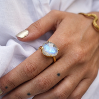 Nura Moonstone Ring