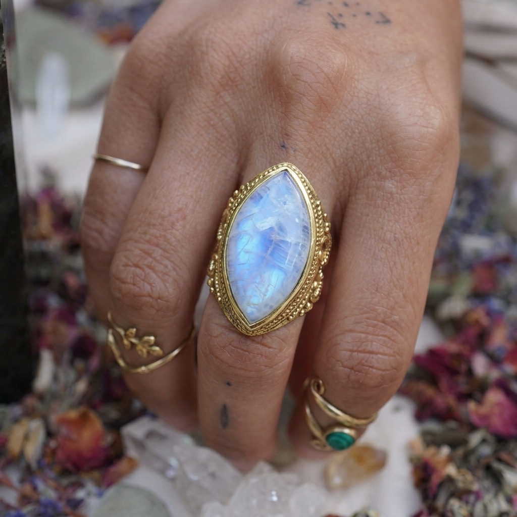 Aryia Moonstone Ring