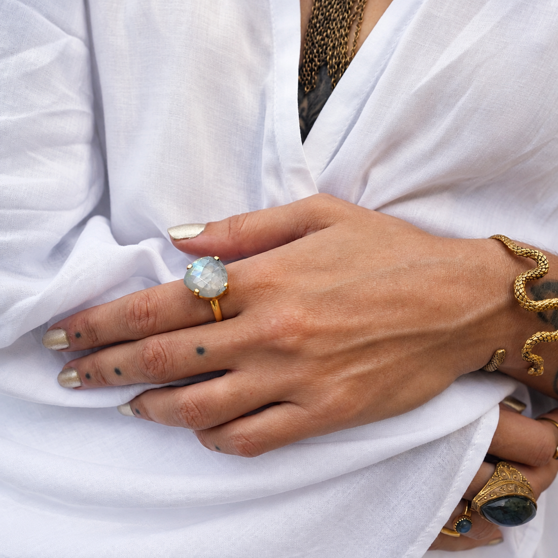 Nura Moonstone Ring
