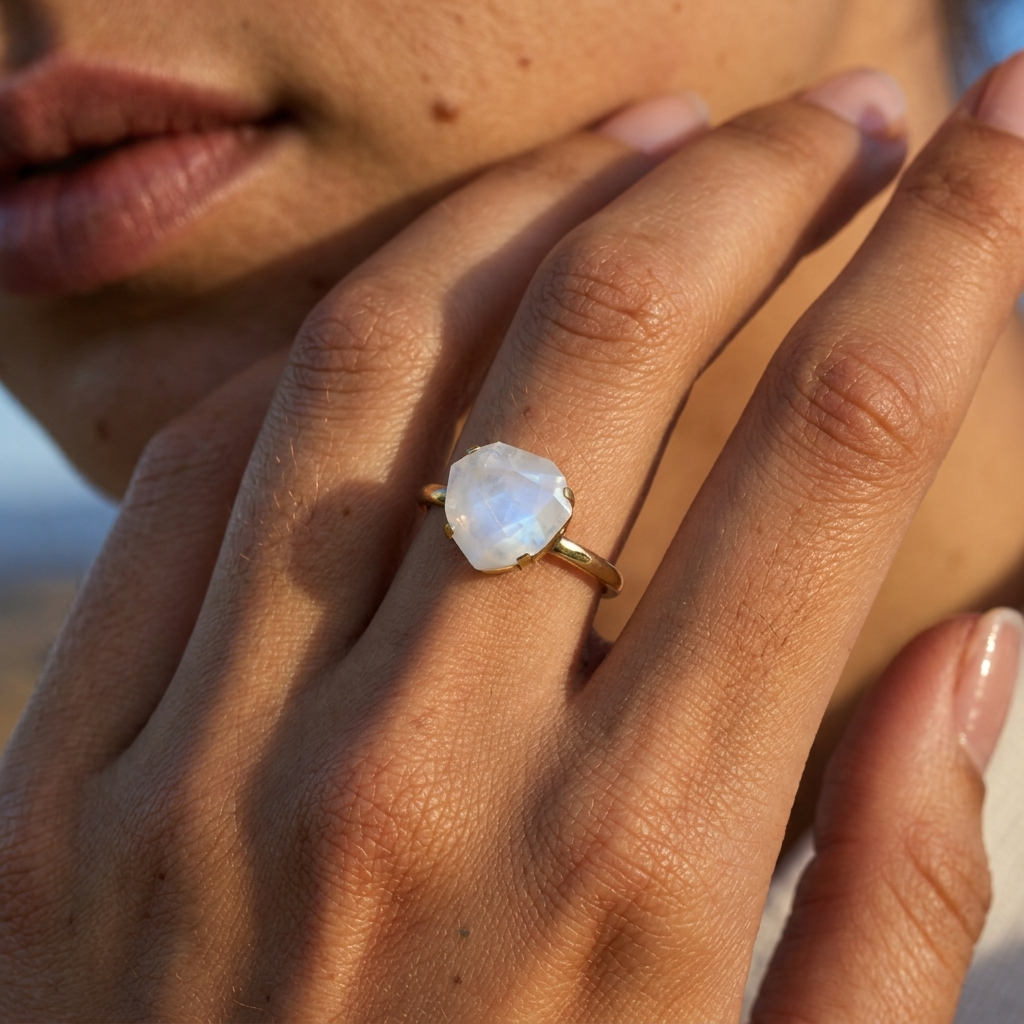 Nura Moonstone Ring