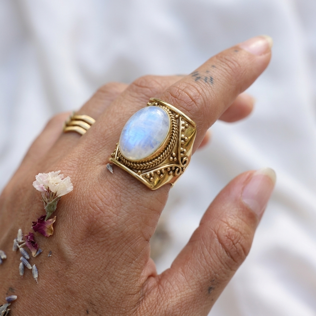 Muse Moonstone Ring