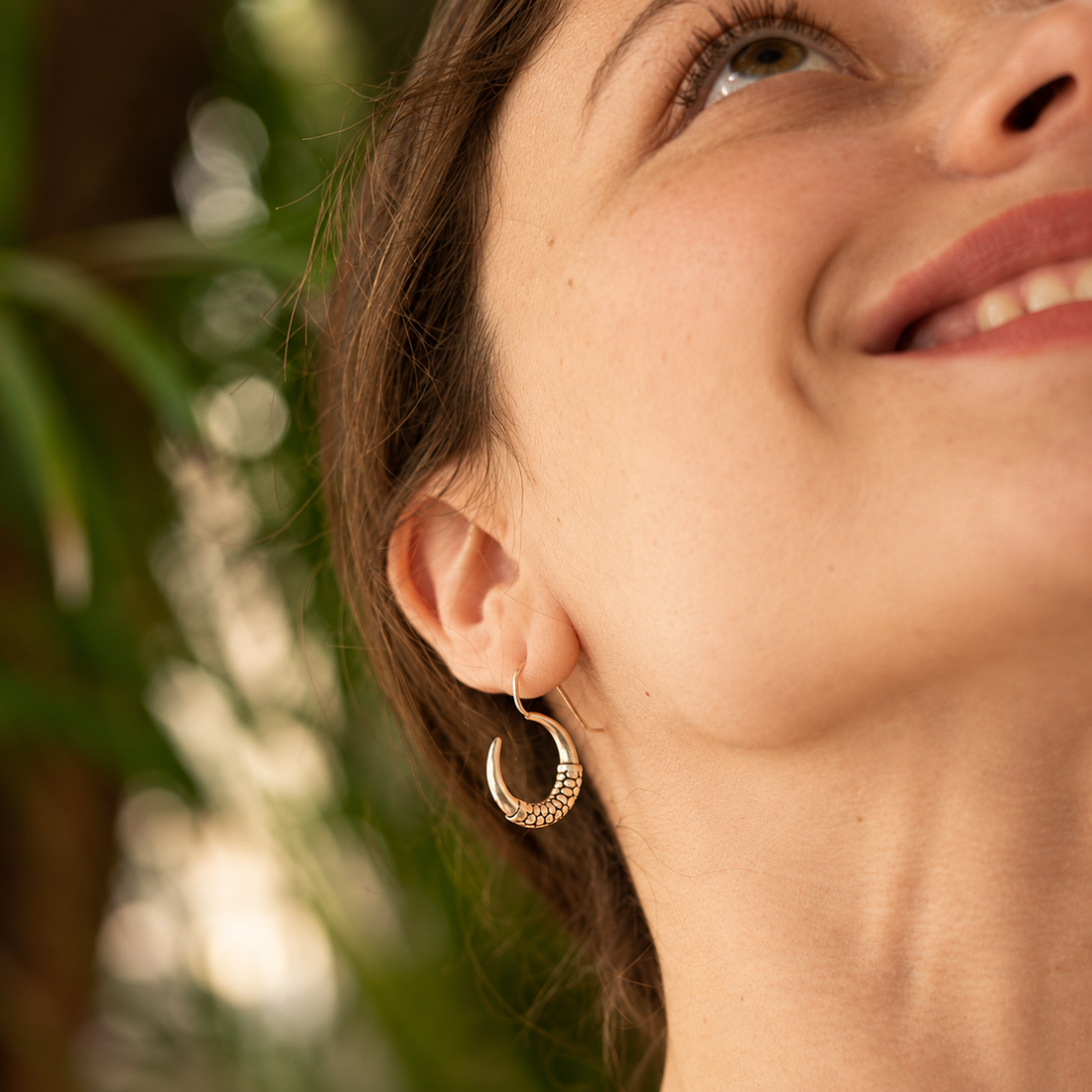 Silver Naga Earrings