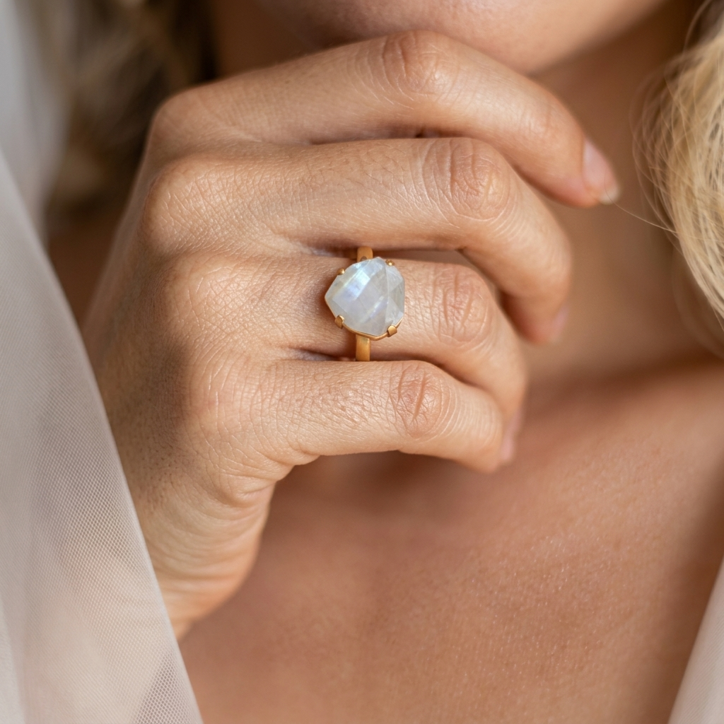 Nura Moonstone Ring