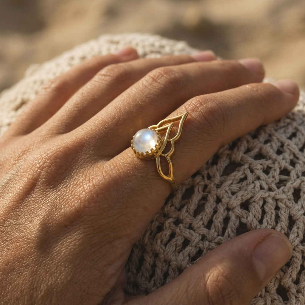 Ayla Moonstone Ring