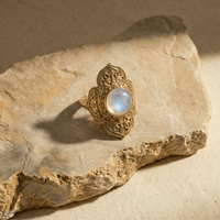 Calla Moonstone Ring