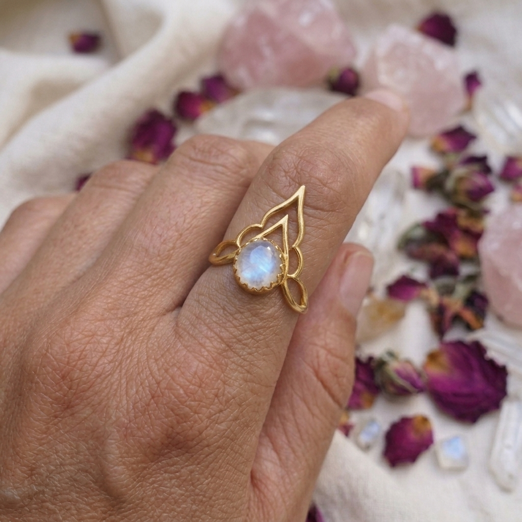 Ayla Moonstone Ring