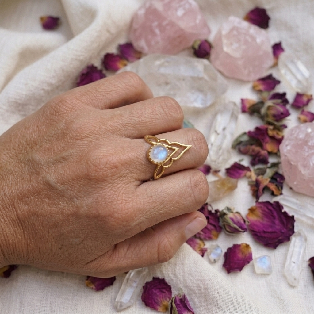 Ayla Moonstone Ring