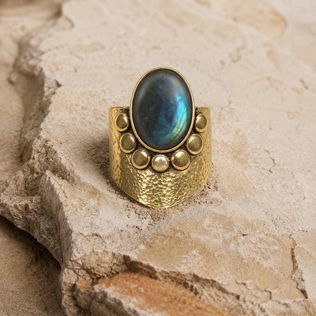 Luna Labradorite Ring