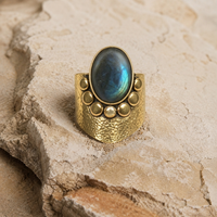 Luna Labradorite Ring