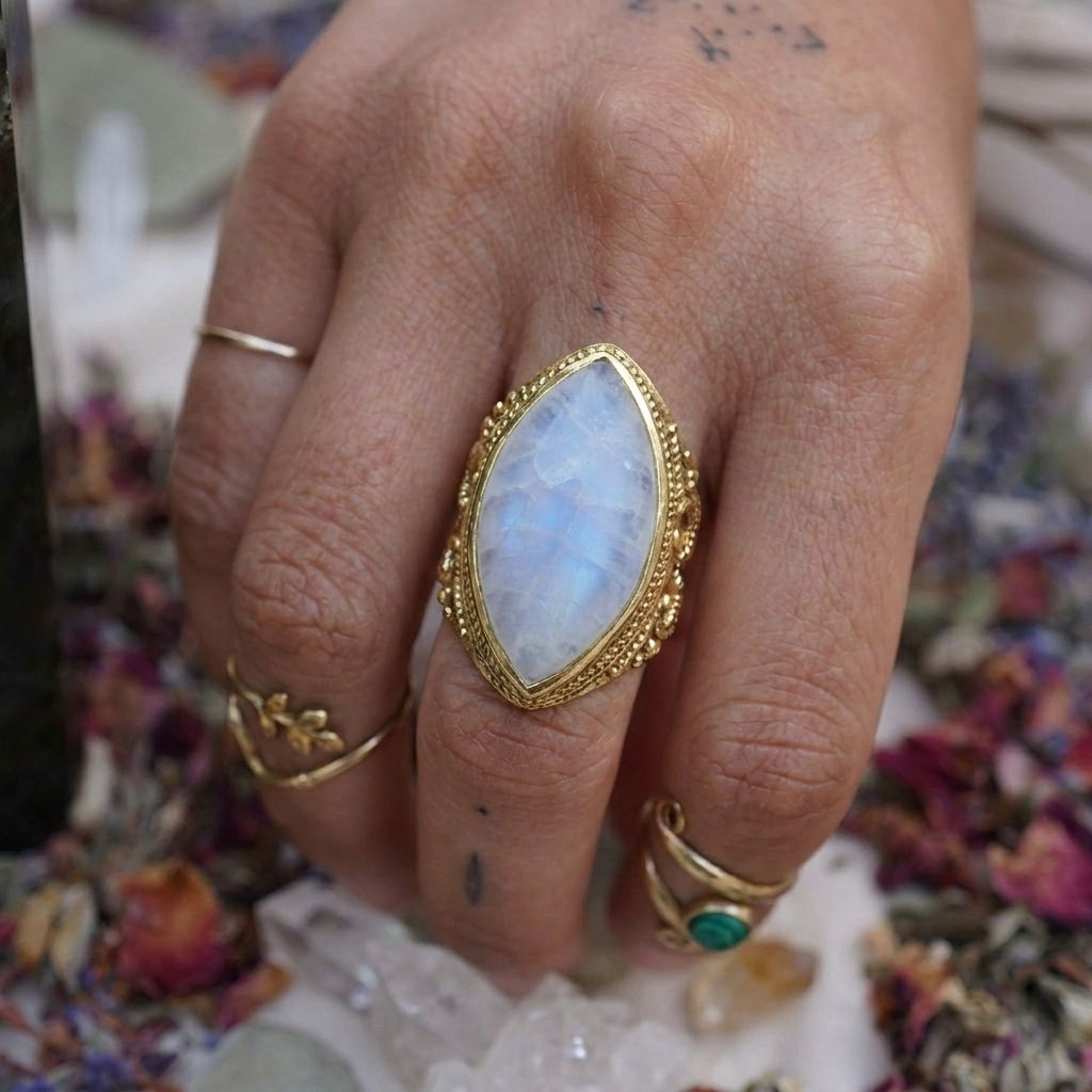 Aryia Moonstone Ring